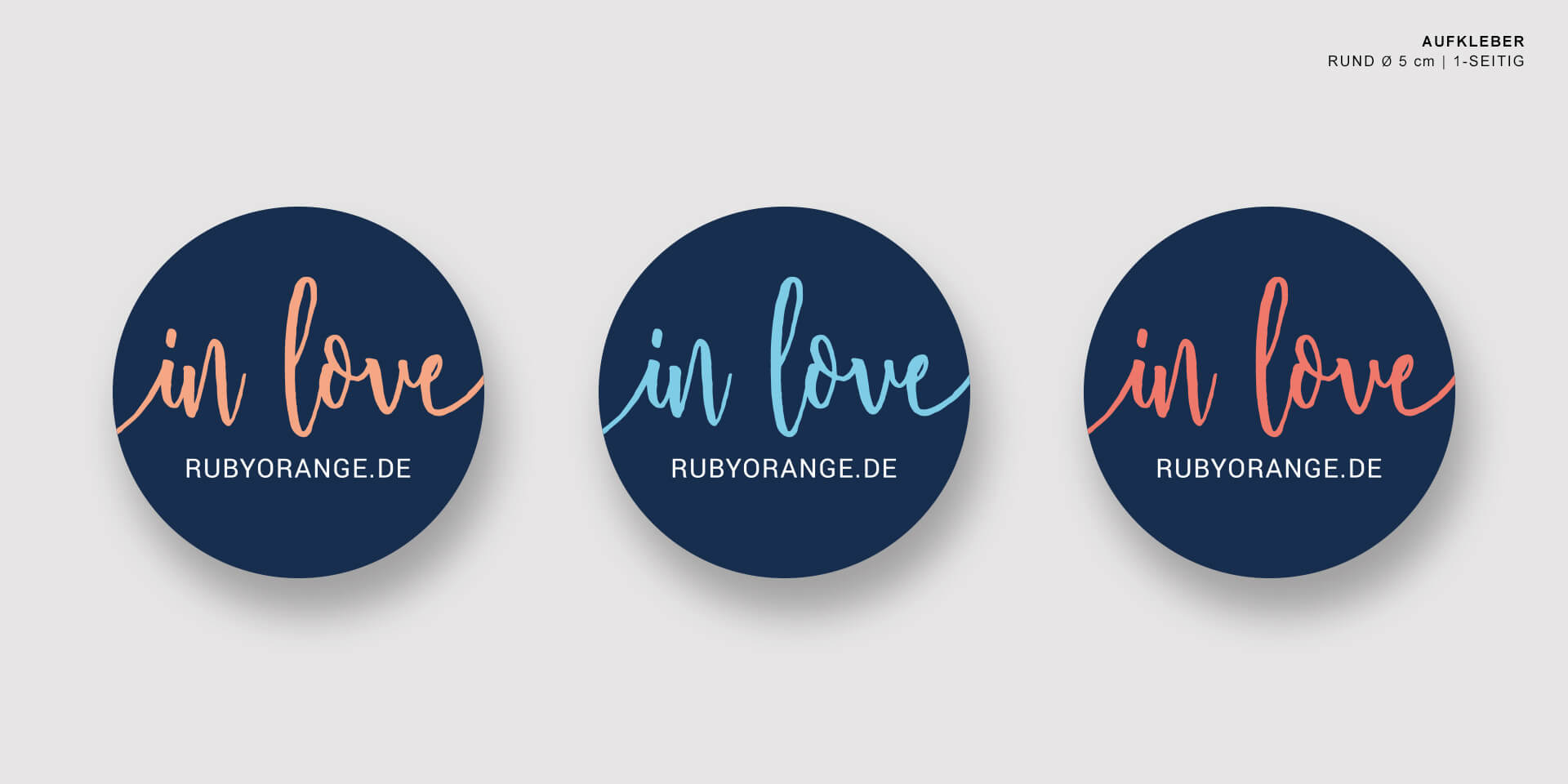 OUTFLUENCER | RUBY ORANGE | Printdesign | Sticker