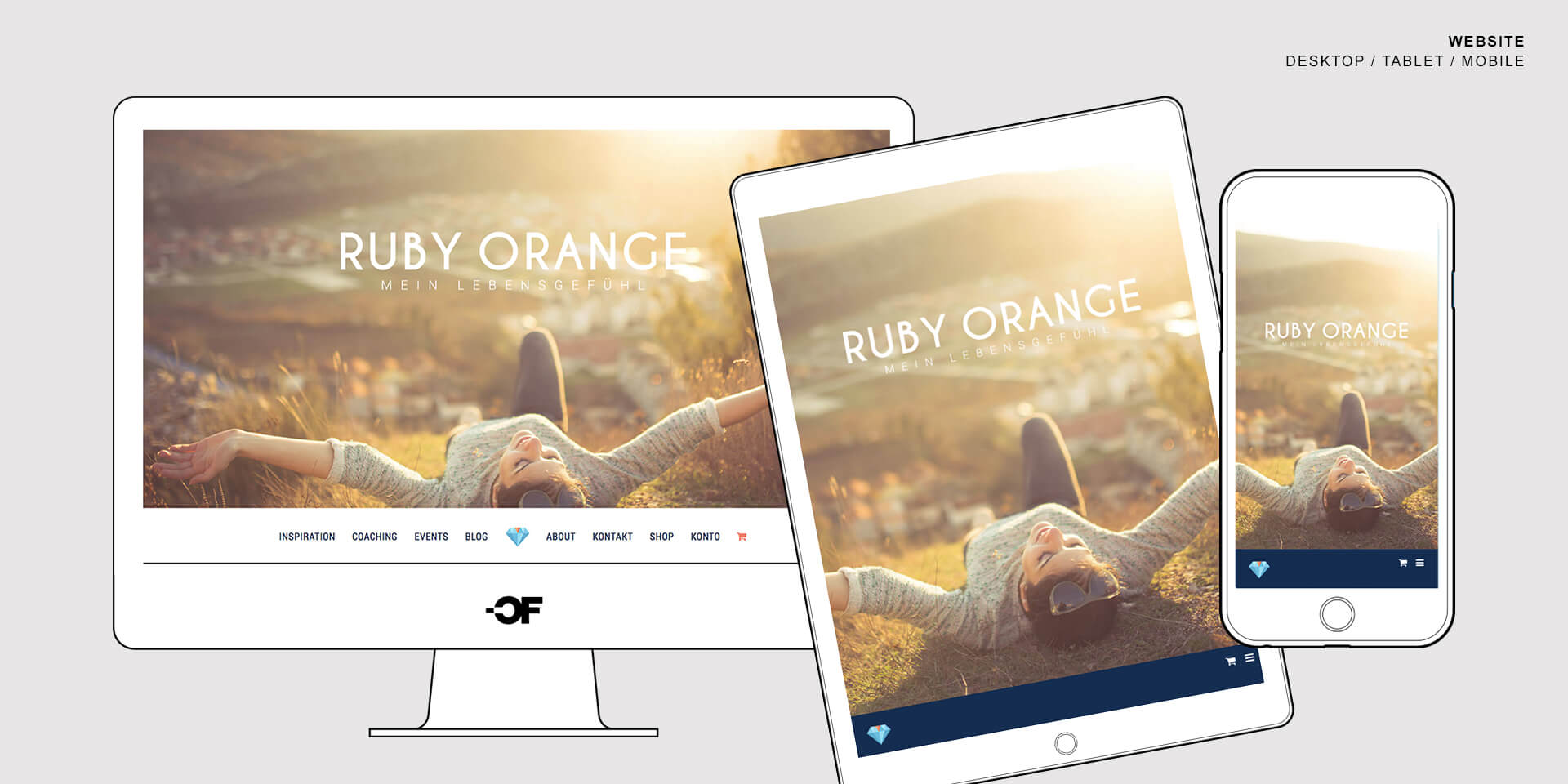 OUTFLUENCER | RUBY ORANGE | Webdesign